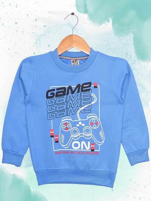 boys long sleeves front print sweatshirt - 21567845 - Standard Image - 0