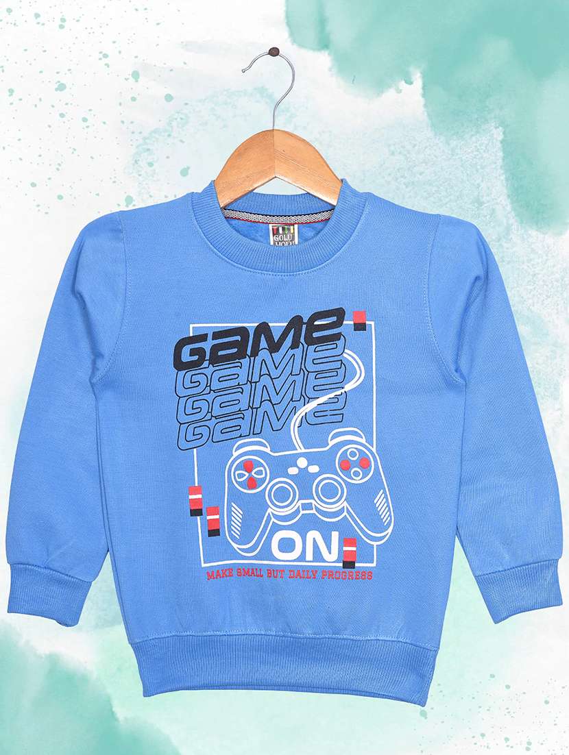 boys long sleeves front print sweatshirt - 21567845 - Zoom Image - 0