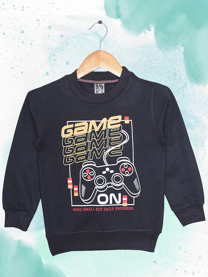 boys long sleeves front print sweatshirt - 21567846 - Zoom Image - 0