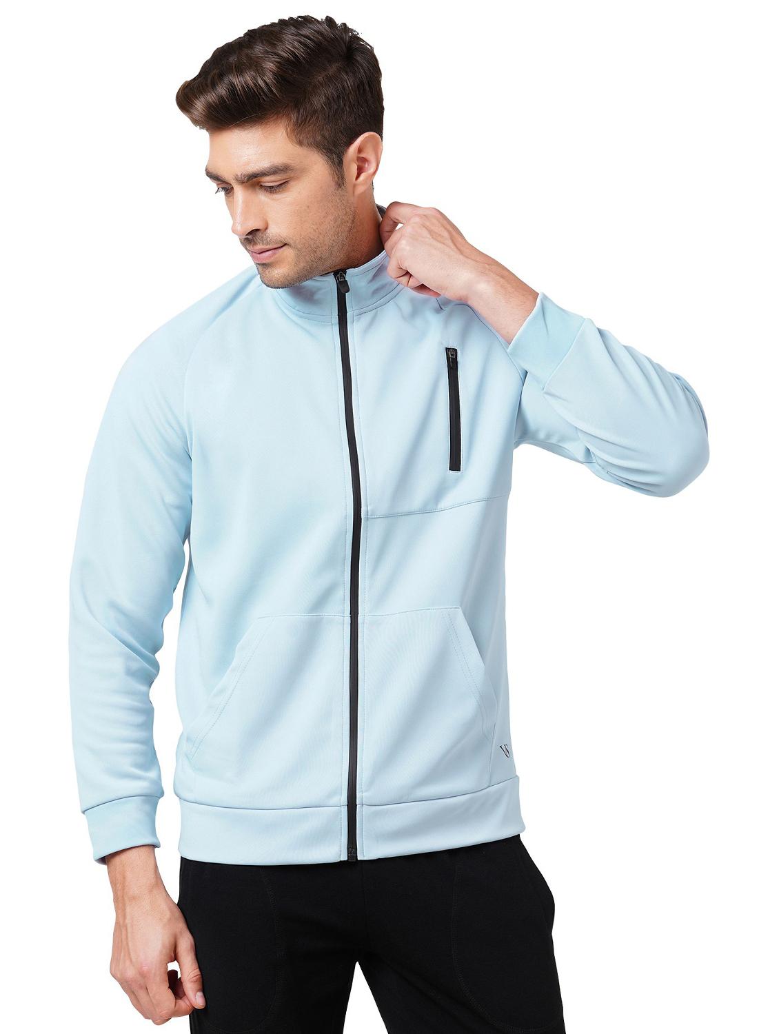 blue polyester casual jacket - 21567874 - Zoom Image - 0
