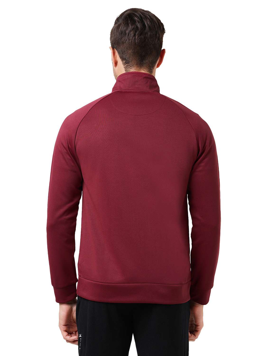 maroon polyester casual jacket - 21567878 -  Standard Image - 3