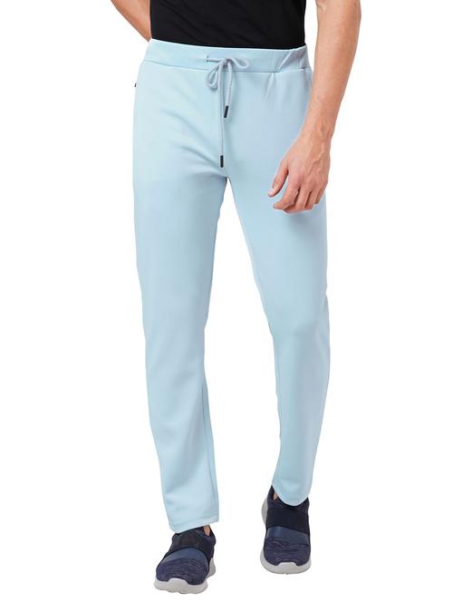 blue polyester  ankle length track pant - 21567928 -  Standard Image - 0