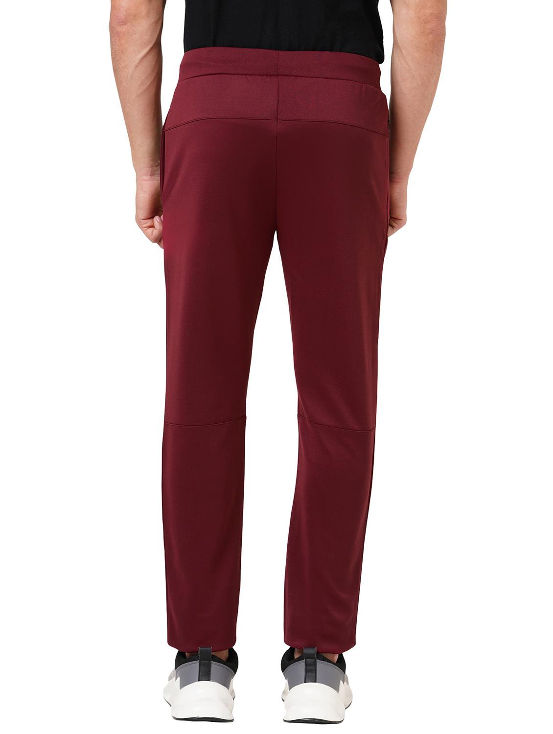 maroon polyester ankle length track pant - 21567931 - Standard Image - 3