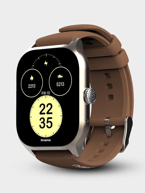 snapup horizon pro bluetooth calling smartwatch (champagne brown)