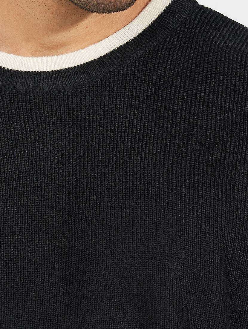 men self design round neck pullover - 21569204 -  Standard Image - 3