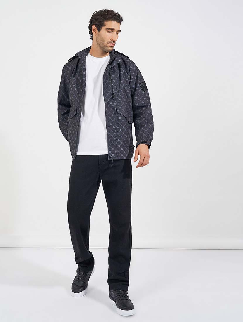 men printed long sleeves casual jacket - 21569242 - Standard Image - 3