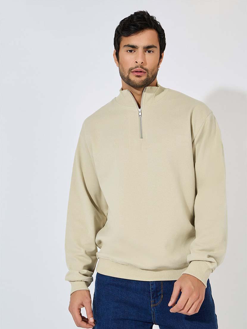 men long sleeves plain sweatshirt - 21569265 - Zoom Image - 0