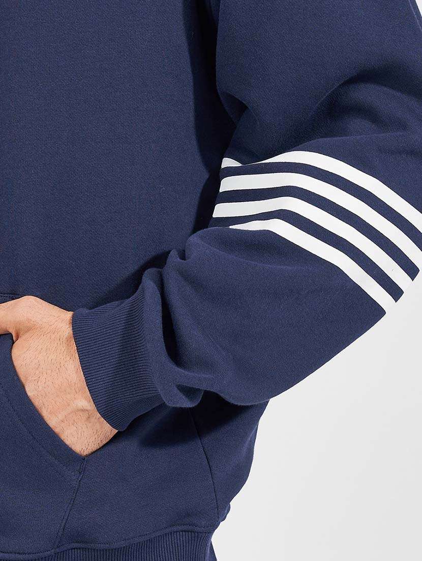 men hooded placement print sweatshirt - 21569275 - Standard Image - 3
