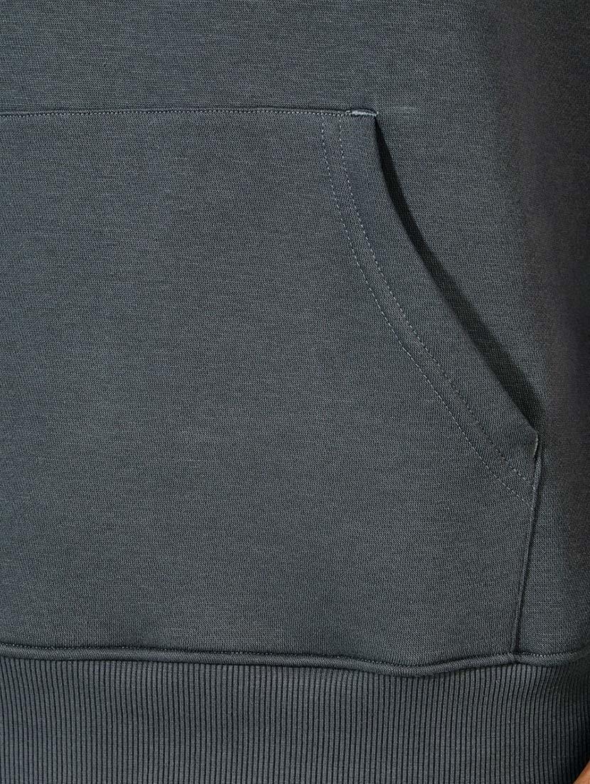 men hooded plain sweatshirt - 21569281 - Standard Image - 3