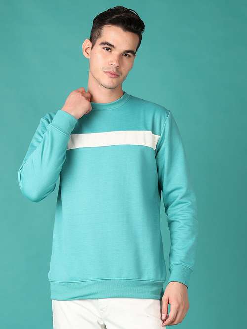 men long sleeves color block sweatshirt - 21569577 -  Standard Image - 0