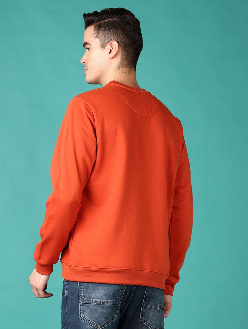 men long sleeves front print sweatshirt - 21569591 -  Standard Image - 3