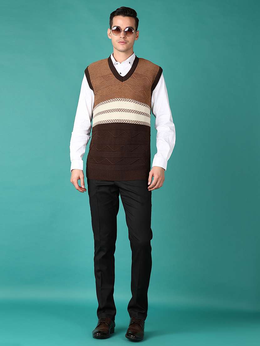 men color block sleeveless pullover - 21569607 -  Standard Image - 3