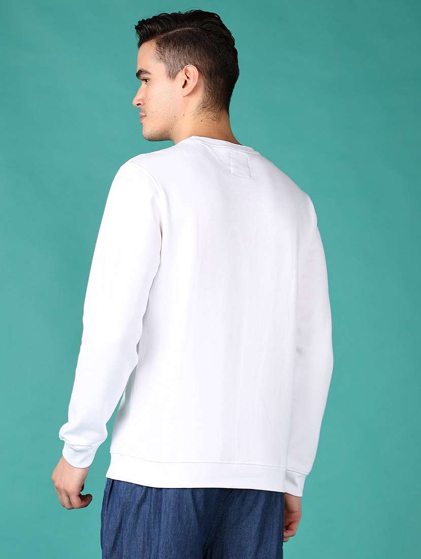 men long sleeves front print sweatshirt - 21569618 -  Standard Image - 3