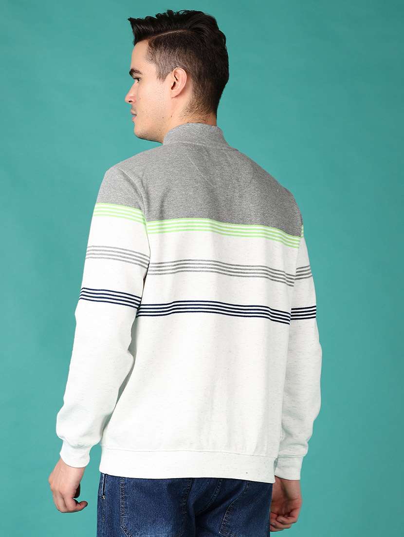 men striped long sleeve sweatshirt - 21569620 -  Standard Image - 3