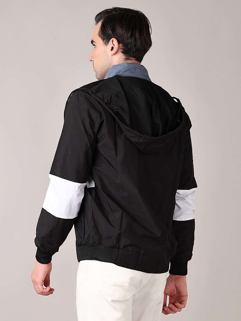 men color block long sleeve bomber jacket - 21569624 -  Standard Image - 3