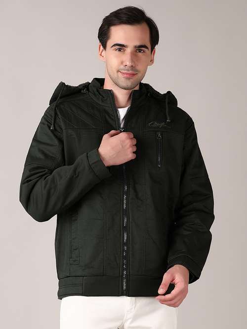 men solid long sleeve bomber jacket - 21569654 -  Standard Image - 0