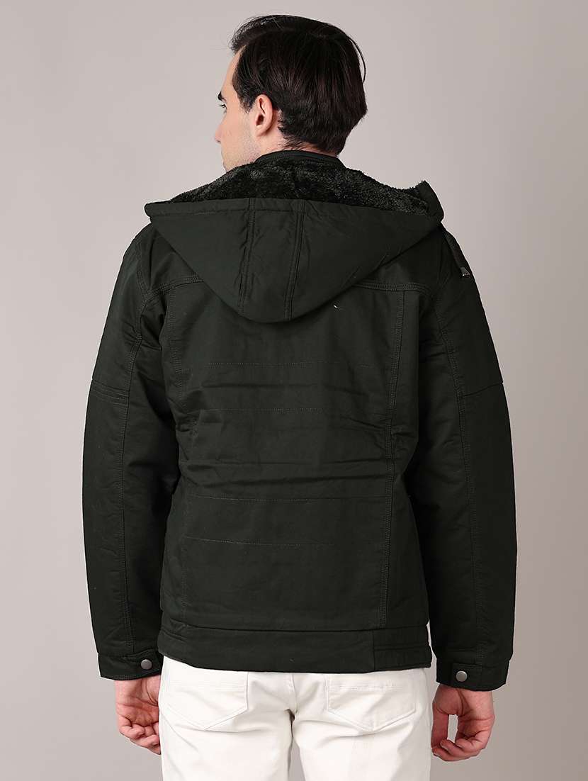 men solid long sleeve bomber jacket - 21569654 -  Standard Image - 3