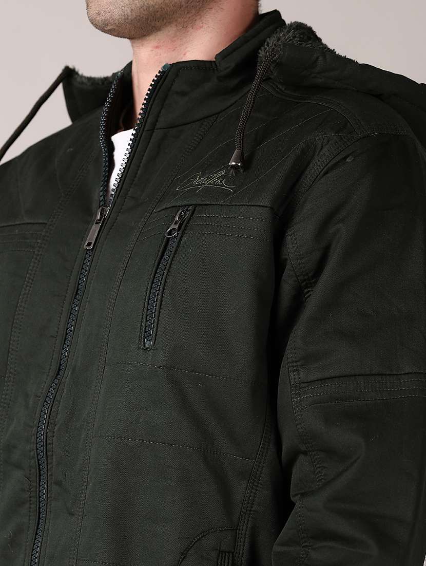 men solid long sleeve bomber jacket - 21569654 -  Standard Image - 5