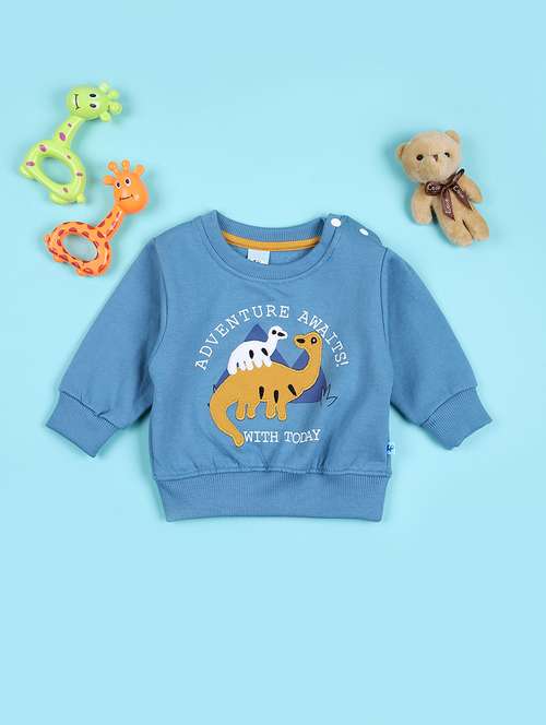 boys front print long sleeves sweatshirt - 21569658 -  Standard Image - 0