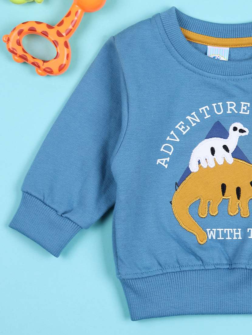 boys front print long sleeves sweatshirt - 21569658 -  Standard Image - 3