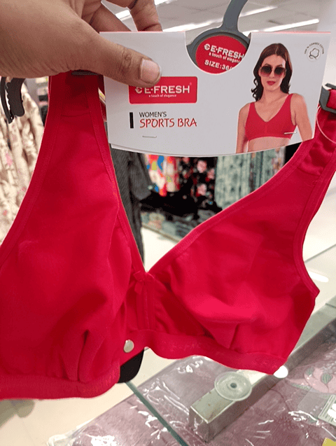 fuchsia single jersey bra - 21569702 -  Standard Image - 0