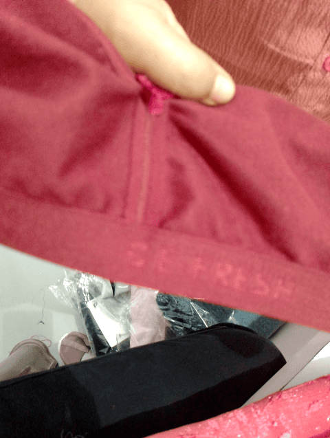 maroon single jersey bra - 21569705 - Zoom Image - 0