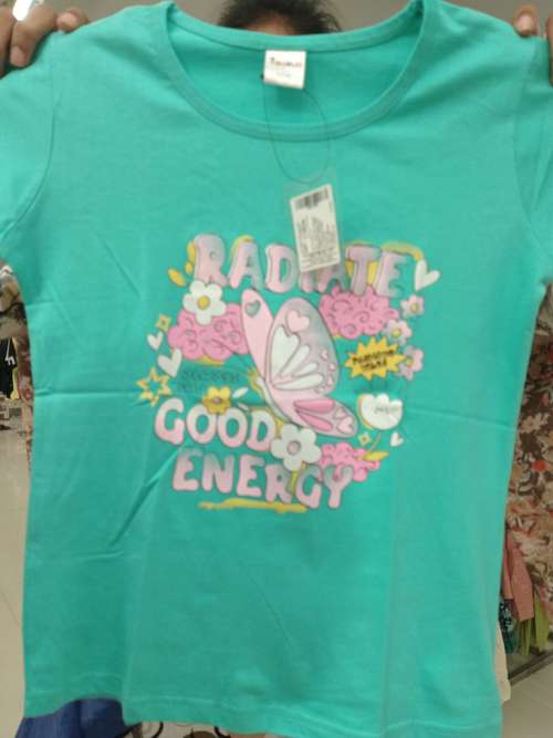 light green cotton single jersey tshirt - 21569751 - Standard Image - 0