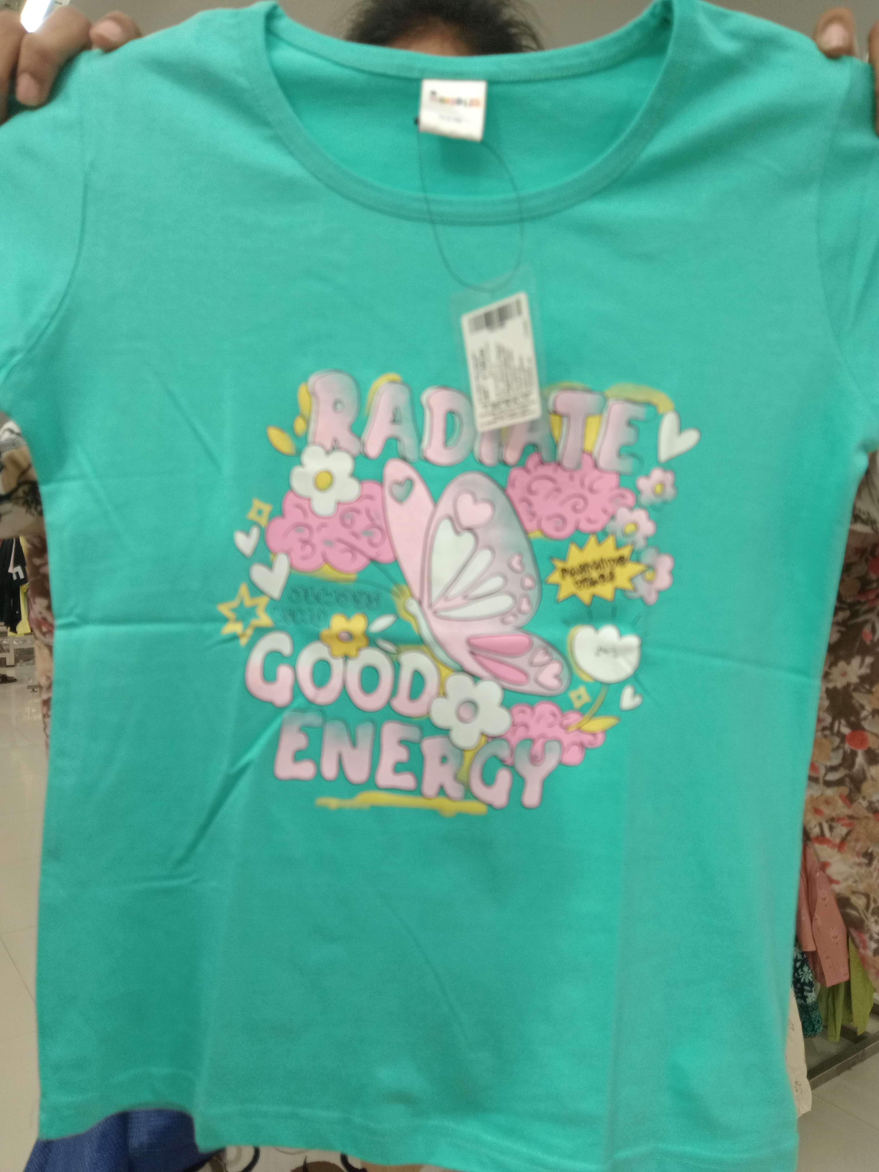 light green cotton single jersey tshirt - 21569751 - Zoom Image - 0