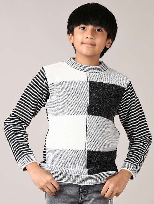 boys checkered long sleeve pullover sweater - 21569797 -  Standard Image - 0