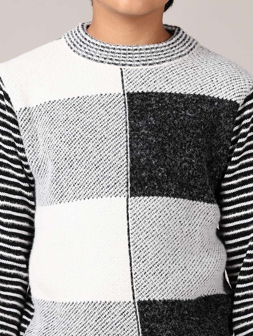boys checkered long sleeve pullover sweater - 21569797 -  Standard Image - 5