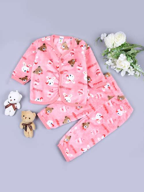 girls printed winterwear full length set - 21569869 -  Standard Image - 0