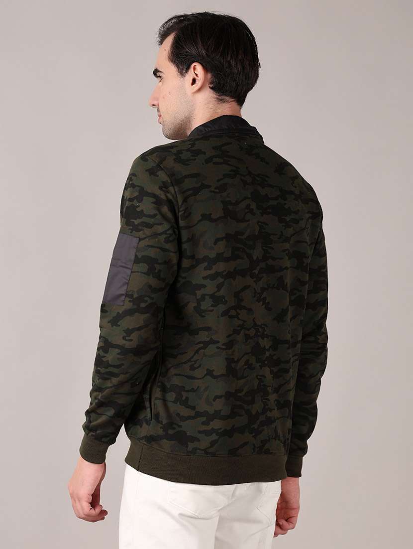 men camouflage long sleeve regular fit sweatshirt - 21569877 -  Standard Image - 3