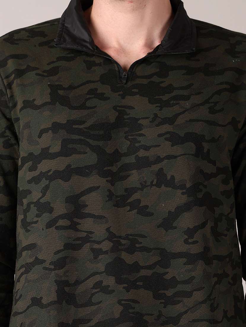 men camouflage long sleeve regular fit sweatshirt - 21569877 -  Standard Image - 5