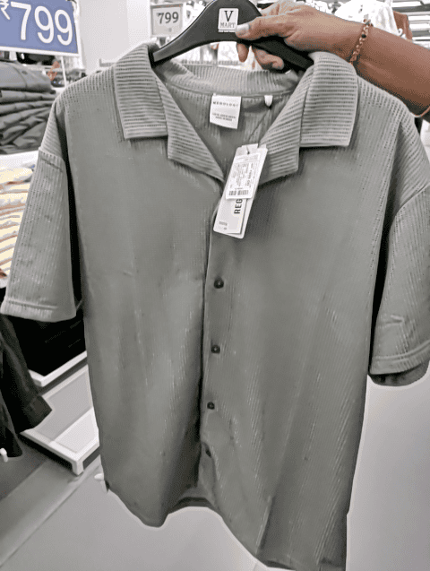 light green fancy fabric tshirt - 21569944 - Zoom Image - 0