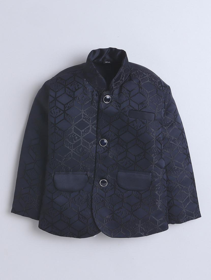 boys embroidered 3 pcs sherwani set - 21570430 - Standard Image - 3