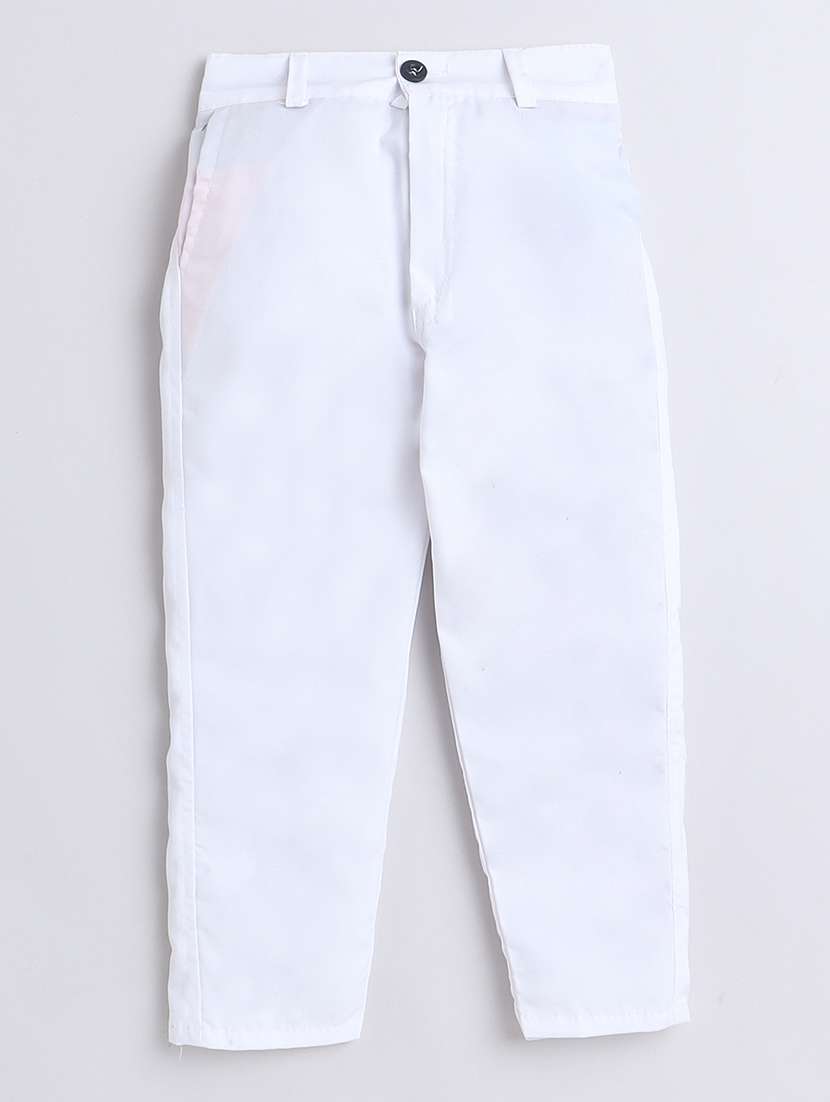 boys embroidered & sequins work kurta and bottom set - 21570444 -  Standard Image - 3