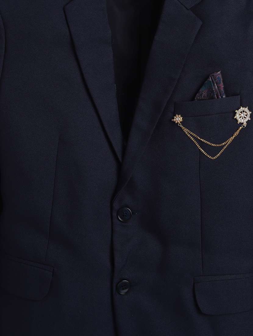 men solid single breasted partywear blazer - 21570472 -  Standard Image - 3