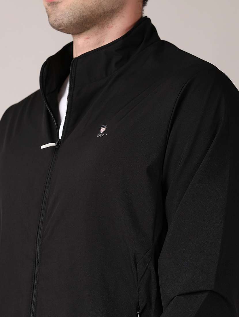 men solid long sleeve bomber jacket - 21570689 -  Standard Image - 5