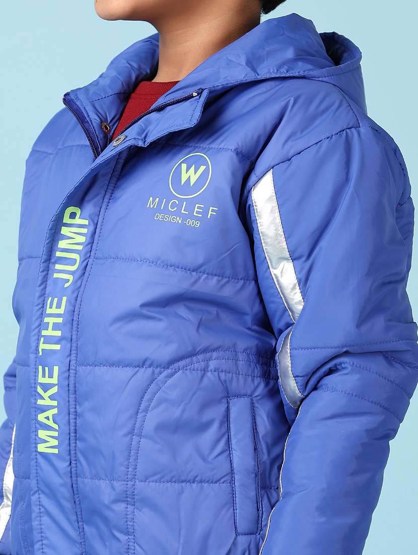 boys solid long sleeve hooded bomber jacket - 21570705 -  Standard Image - 5