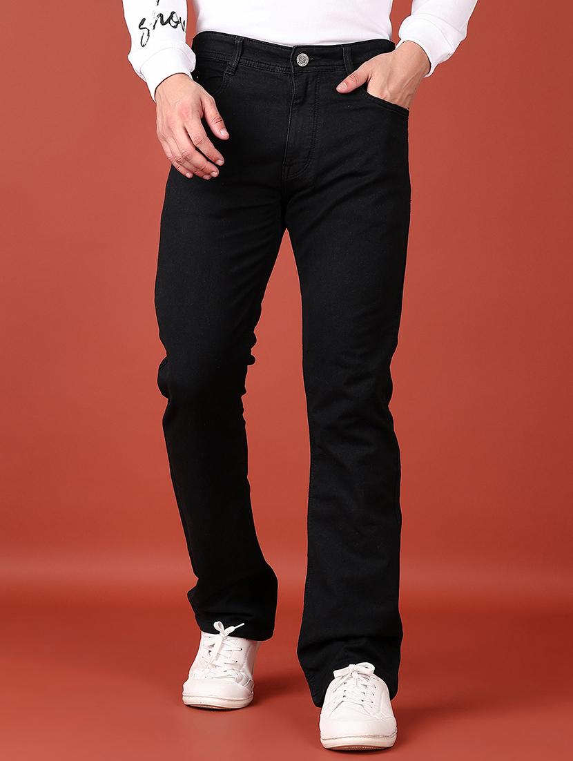 men mid rise plain straight fit jeans - 21570760 - Zoom Image - 0