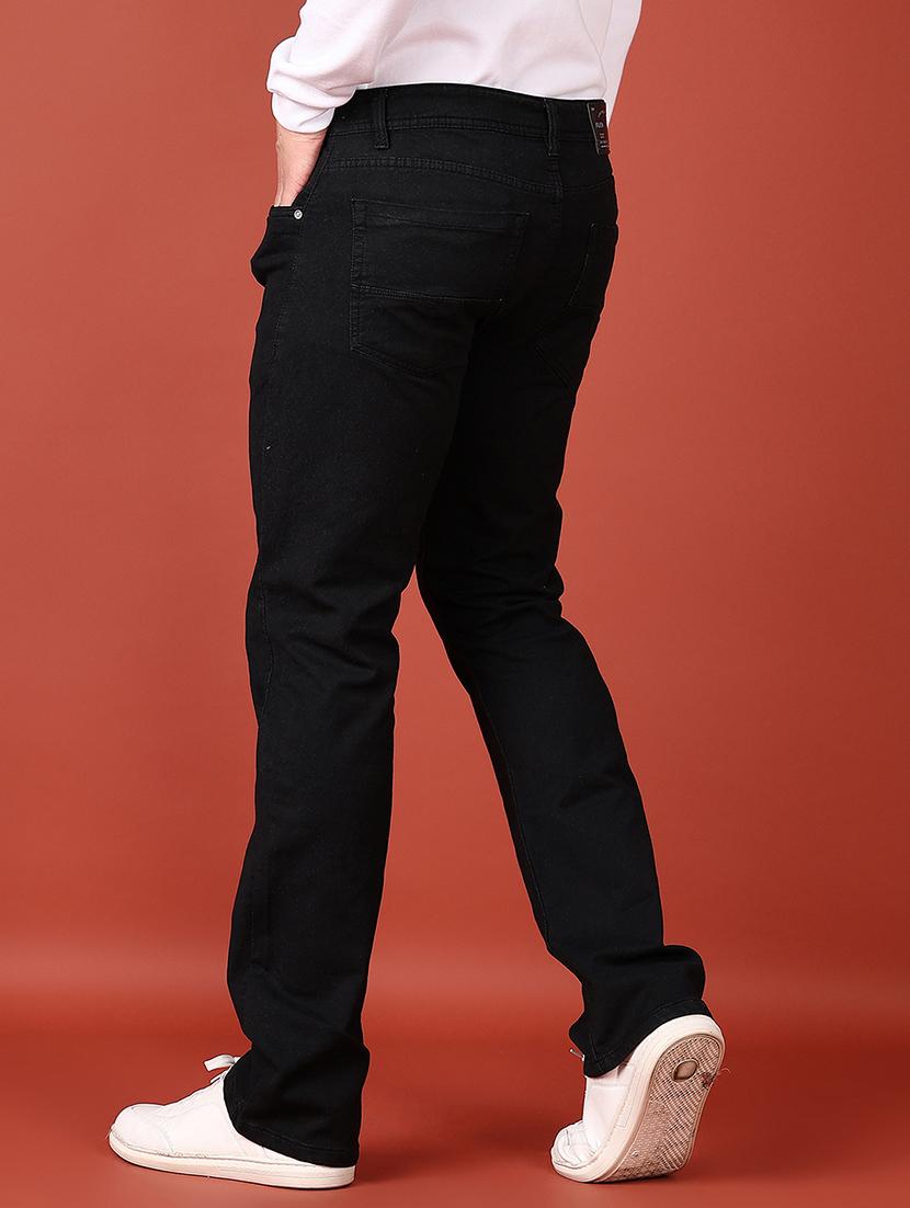 men mid rise plain straight fit jeans - 21570760 - Standard Image - 3