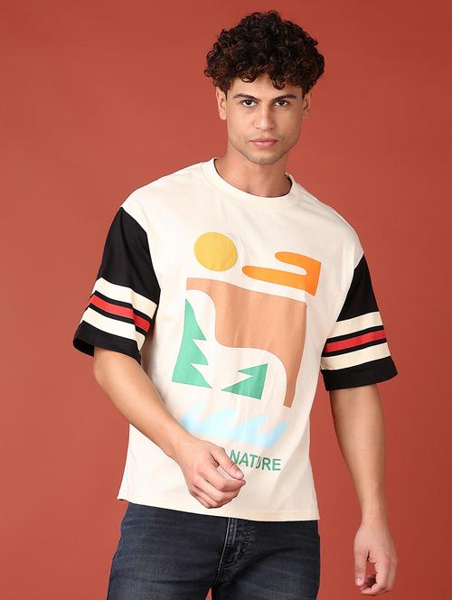 men front print short sleeve t-shirt - 21570771 -  Standard Image - 0