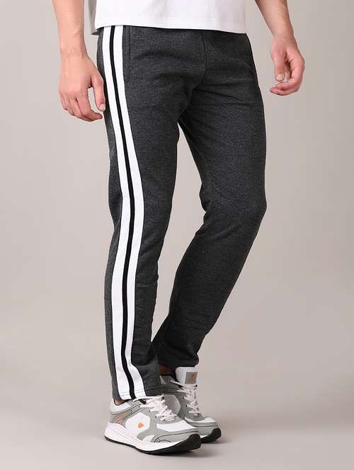 men side striped mid rise track pant - 21570811 -  Standard Image - 0