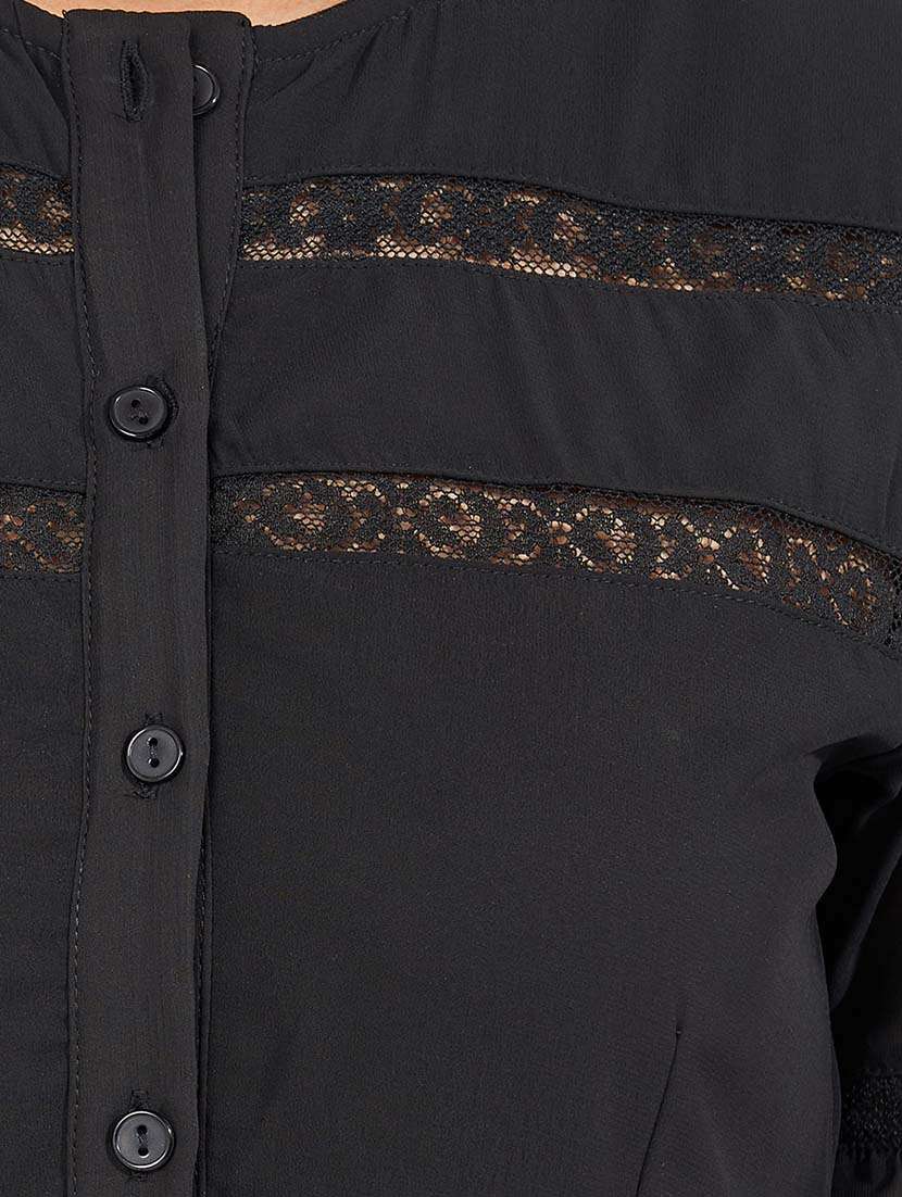 women black solid a-line dress - 21571414 -  Standard Image - 5