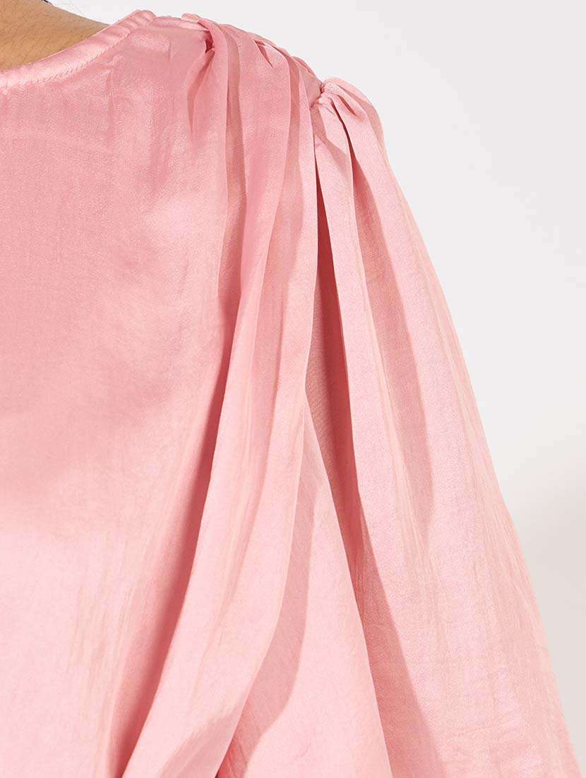 women pink solid sheath dress - 21571415 -  Standard Image - 5