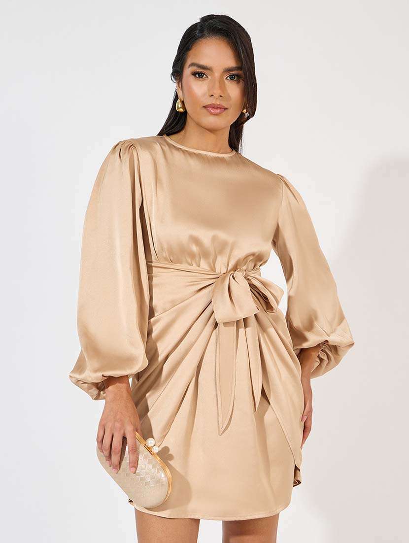 women nude solid sheath dress - 21571426 -  Standard Image - 3