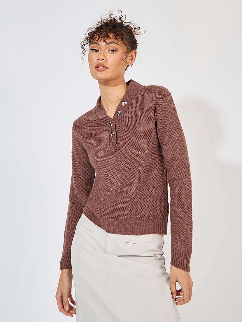 women long sleeve self-designed pullover
