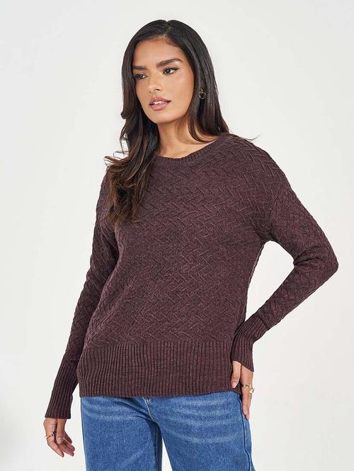women long sleeve self-designed pullover - 21571441 - Standard Image - 0