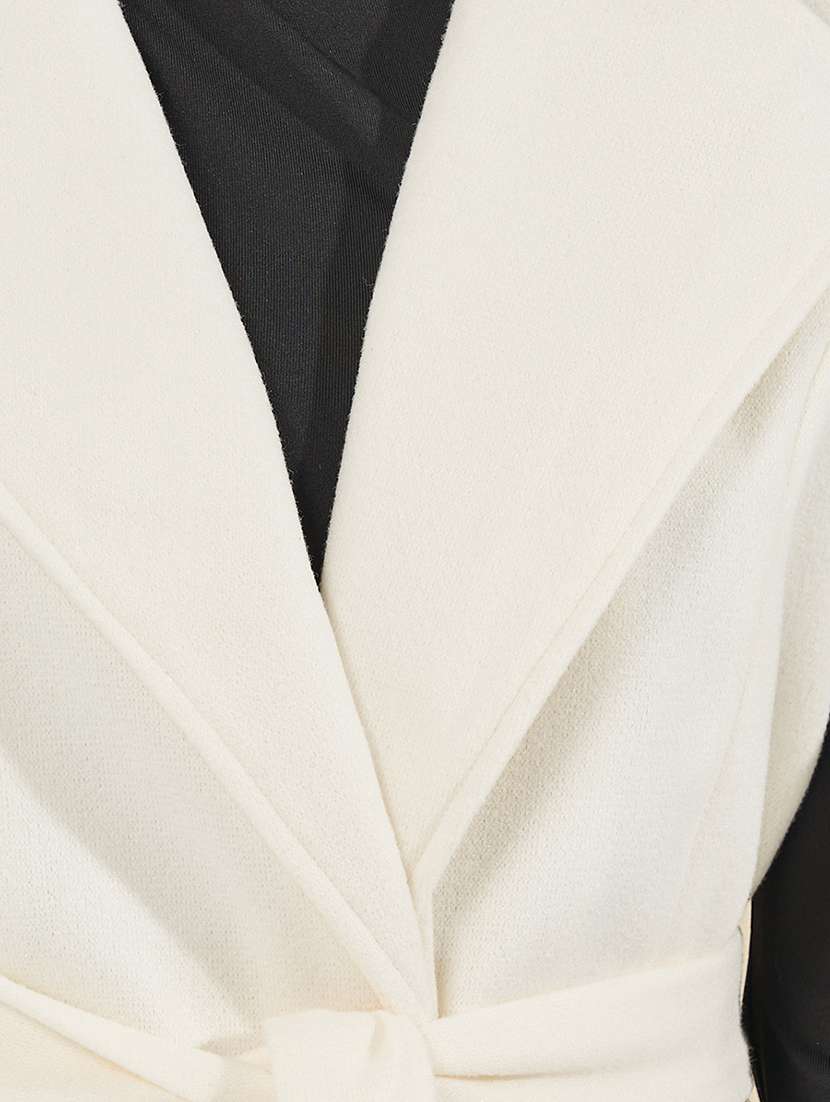 women full sleeve solid overcoat  - 21571516 -  Standard Image - 5