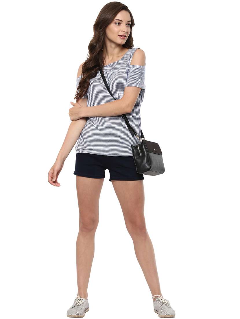 women white stripes regular top - 21571623 - Standard Image - 3